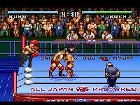 une photo d'Ã©cran de Zen Nihon Pro Wrestling sur Nintendo Super Nes